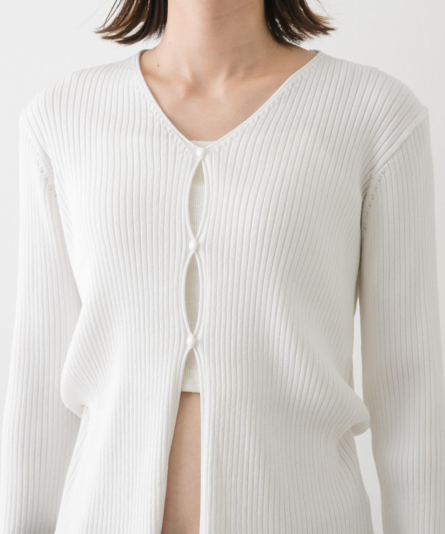 SENSE OF PLACE by URBAN RESEARCH「サイドタックコンパクトリブカーディガン」|カーディガン|