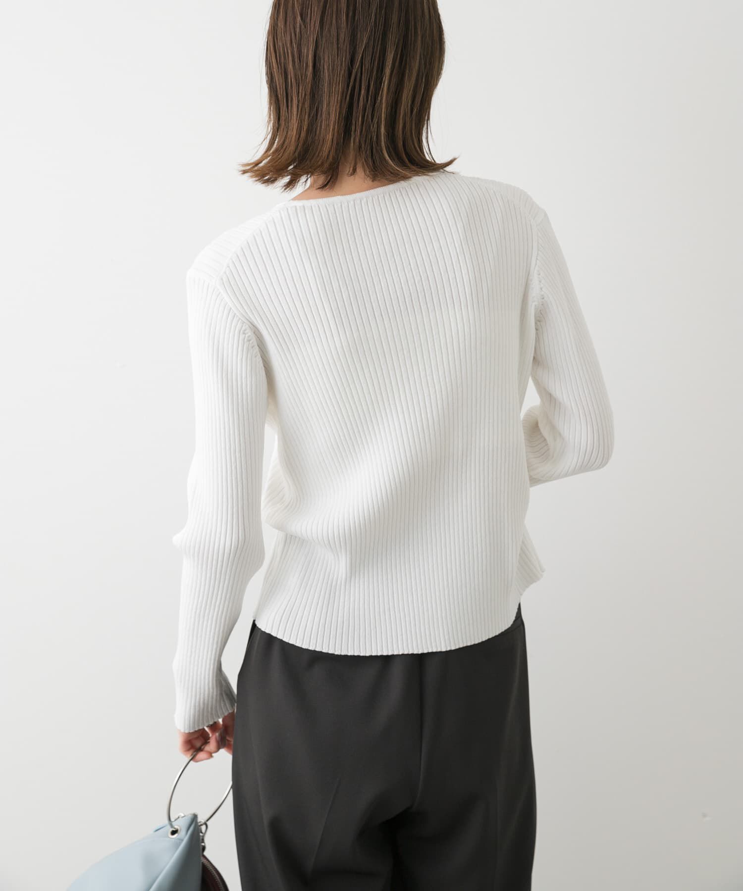 SENSE OF PLACE by URBAN RESEARCH「サイドタックコンパクトリブカーディガン」|カーディガン|