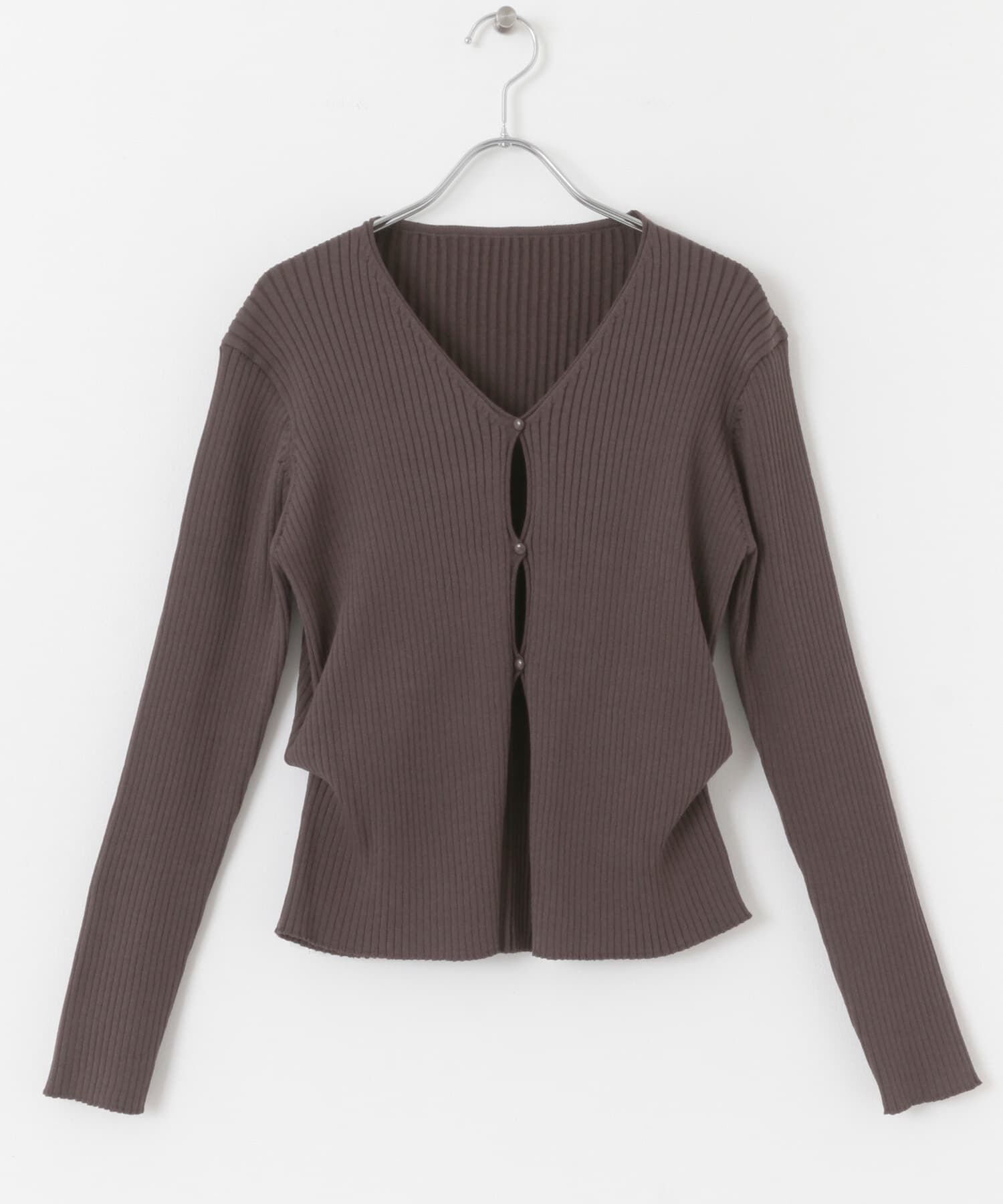 SENSE OF PLACE by URBAN RESEARCH「サイドタックコンパクトリブカーディガン」|カーディガン|