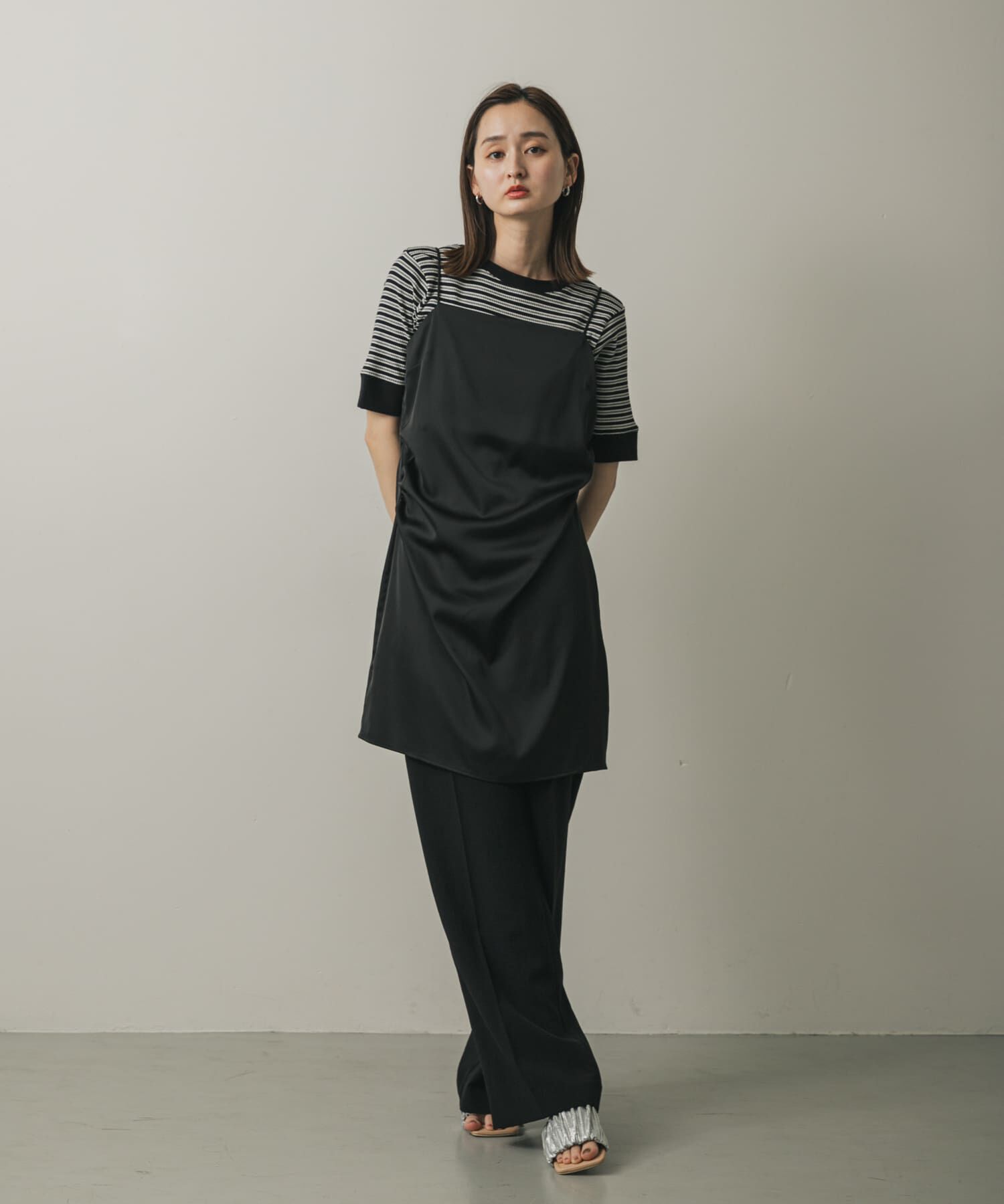 SENSE OF PLACE by URBAN RESEARCH「『一部WEB限定カラー』クルーネックリンガーボーダーTシャツ(5分袖)」|Tシャツ・カットソー|