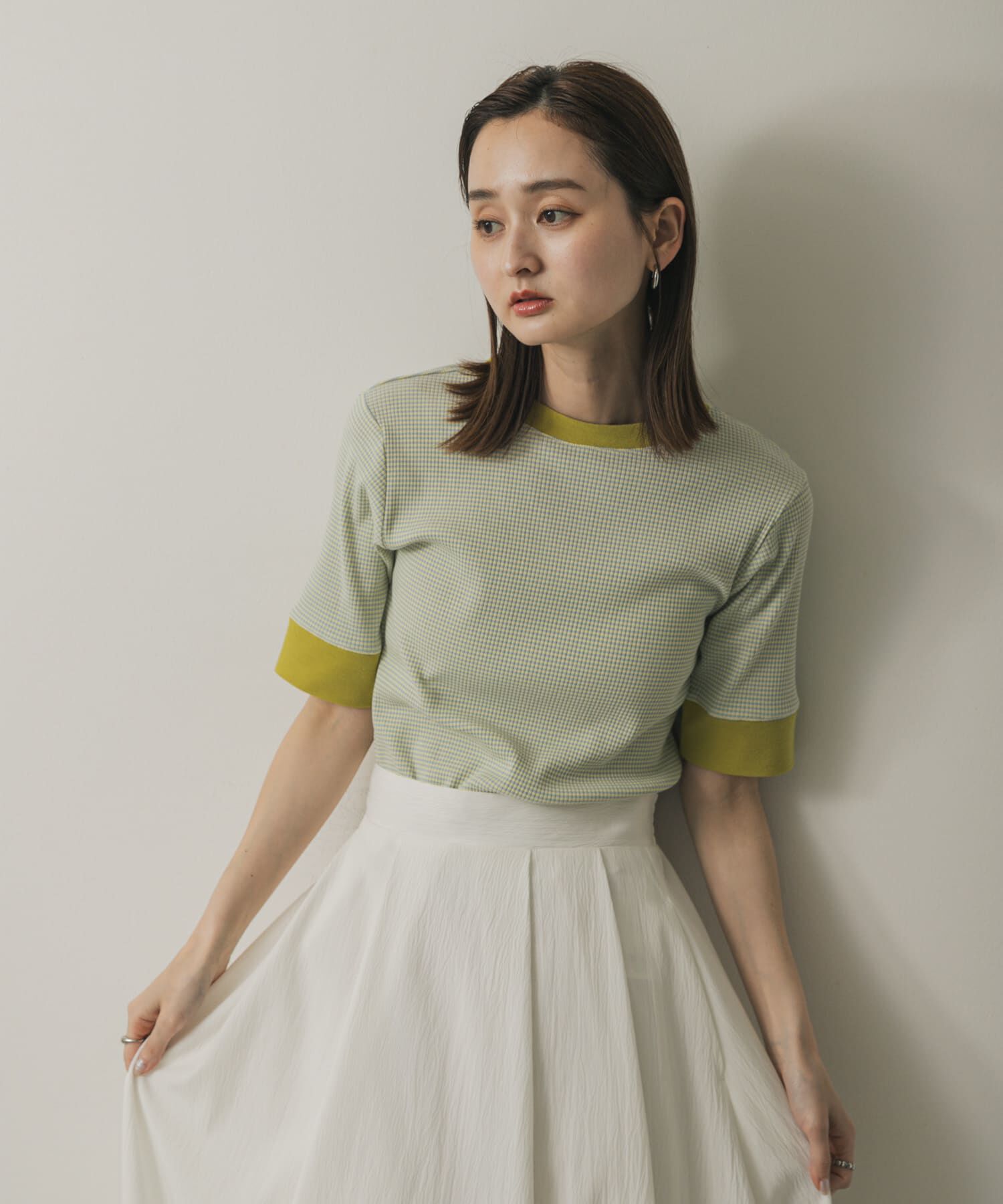 SENSE OF PLACE by URBAN RESEARCH「『一部WEB限定カラー』クルーネックリンガーボーダーTシャツ(5分袖)」|Tシャツ・カットソー|