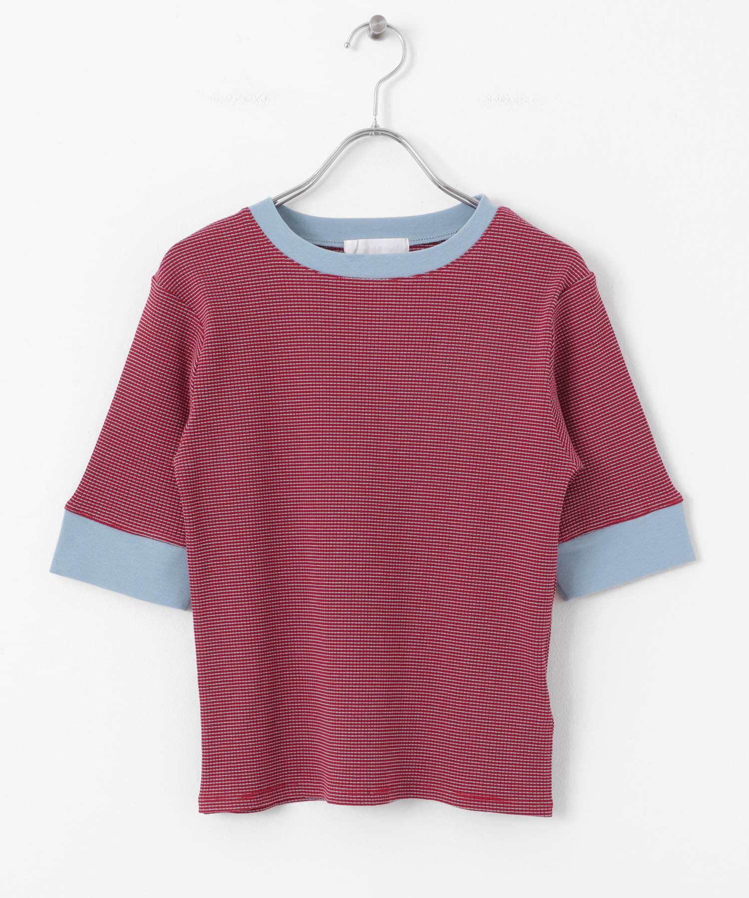 SENSE OF PLACE by URBAN RESEARCH「『一部WEB限定カラー』クルーネックリンガーボーダーTシャツ(5分袖)」|Tシャツ・カットソー|