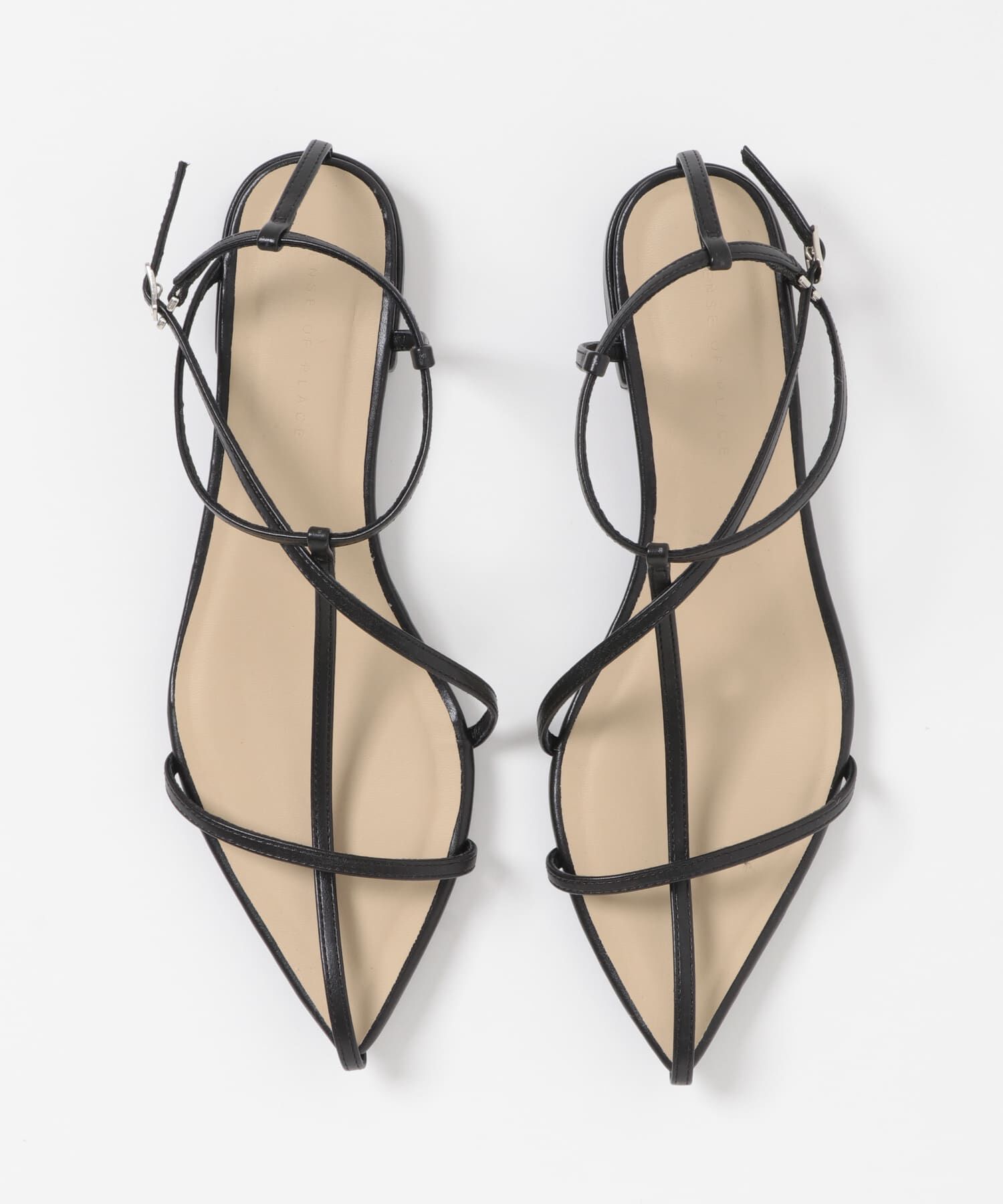 SENSE OF PLACE by URBAN RESEARCH「ポインテッドナローストラップサンダル」|サンダル|