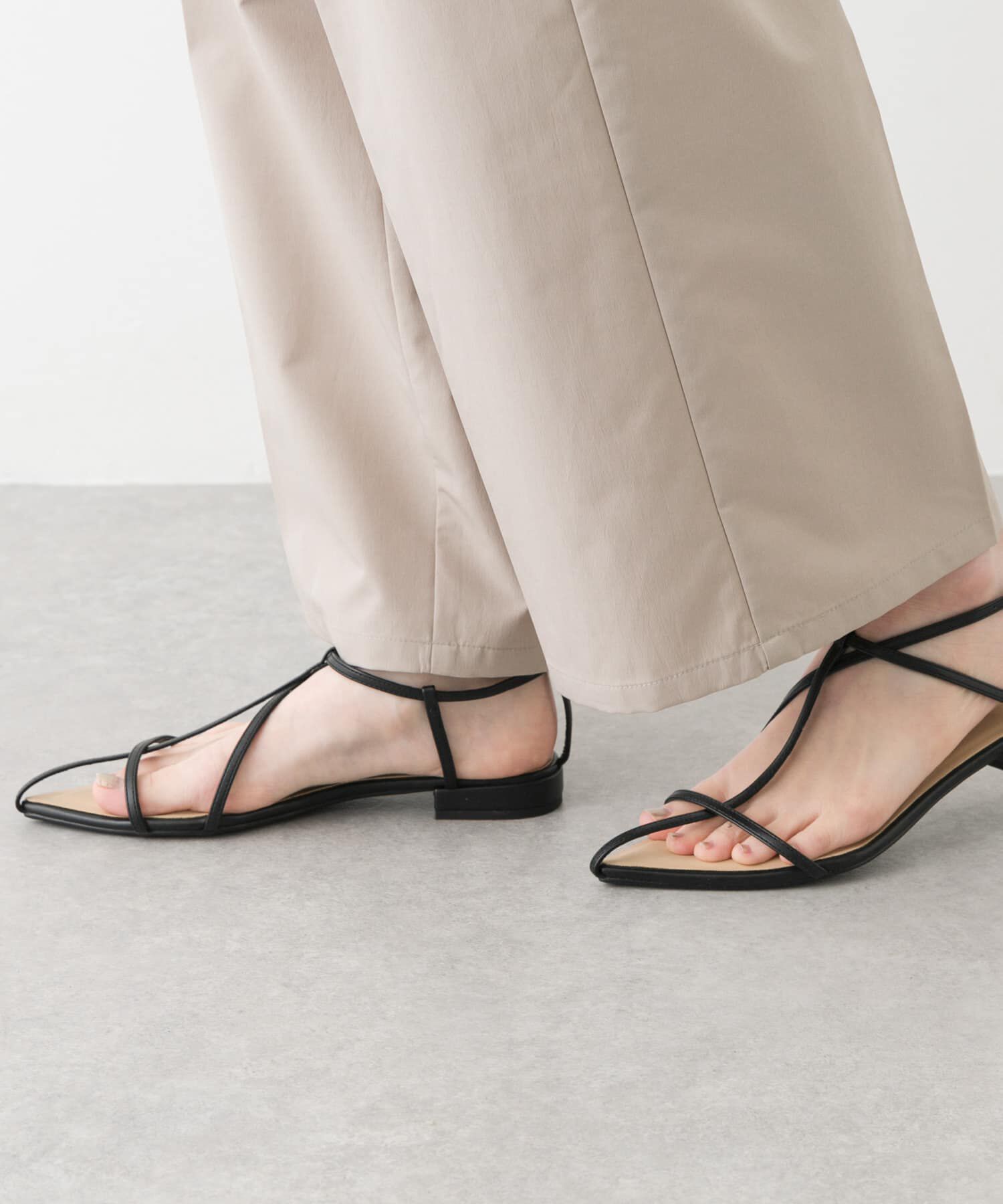 SENSE OF PLACE by URBAN RESEARCH「ポインテッドナローストラップサンダル」|サンダル|