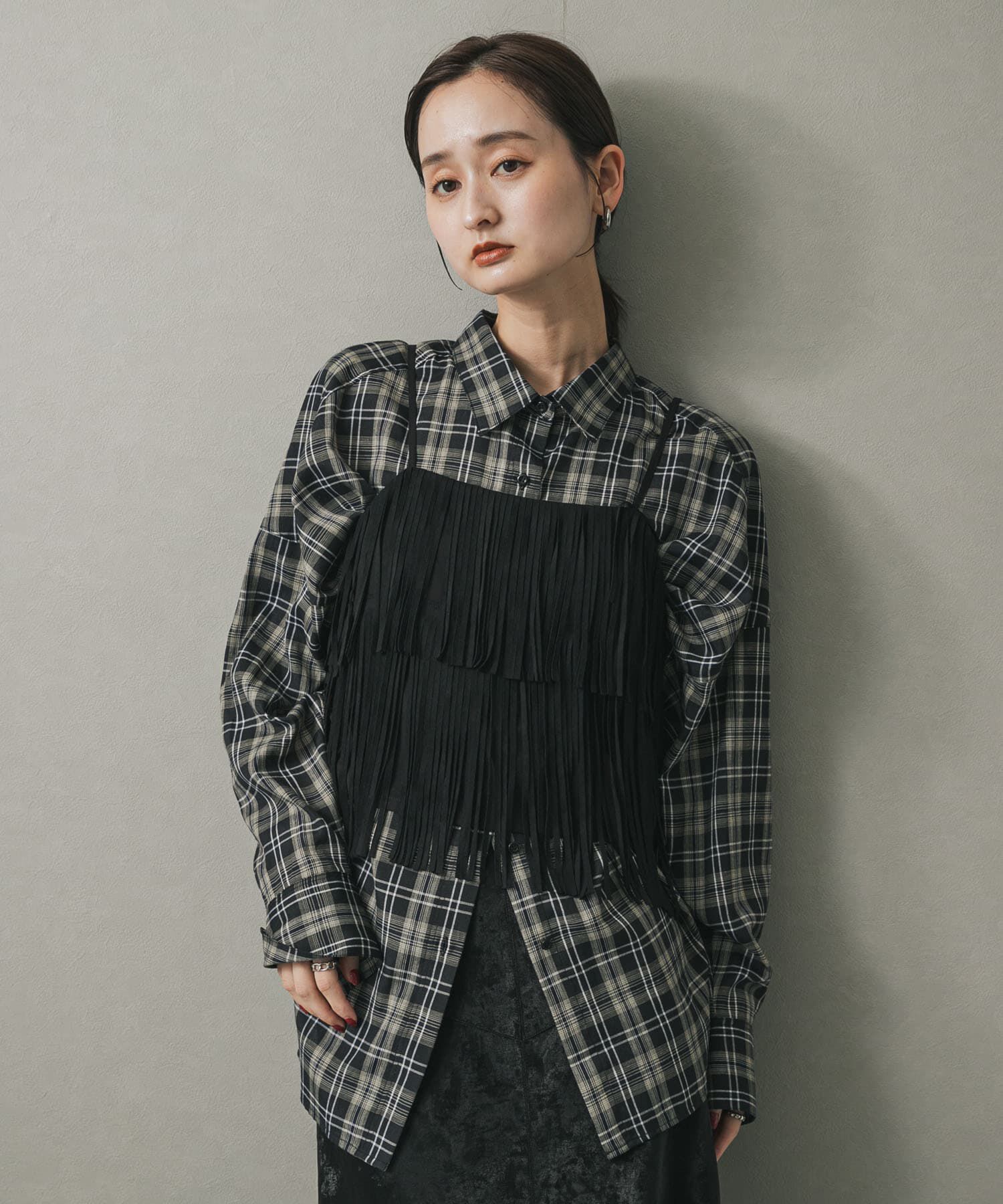 SENSE OF PLACE by URBAN RESEARCH「FSフリンジキャミトップ」|キャミソール|