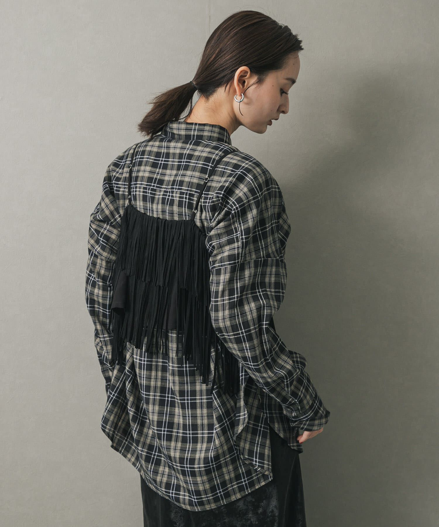 SENSE OF PLACE by URBAN RESEARCH「FSフリンジキャミトップ」|キャミソール|