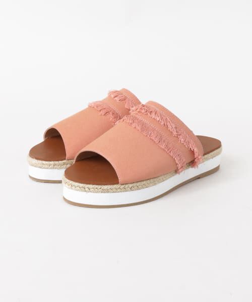 SENSE OF PLACE by URBAN RESEARCH「フリンジサンダル」|その他|ピンク