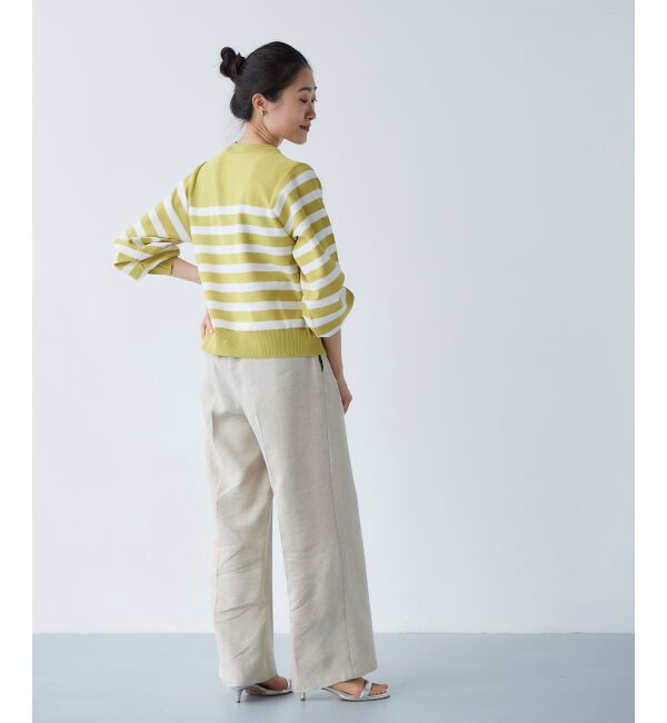 le.coeur blanc「《手洗い可能》パールボタンボリュームスリーブカーディガン」|カーディガン|