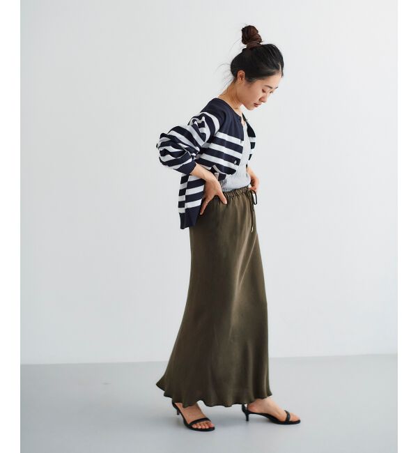 le.coeur blanc「《手洗い可能》パールボタンボリュームスリーブカーディガン」|カーディガン|