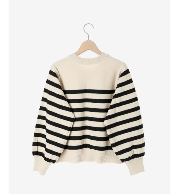 le.coeur blanc「《手洗い可能》パールボタンボリュームスリーブカーディガン」|カーディガン|