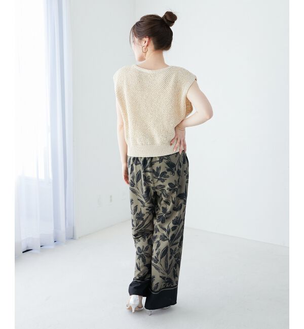  「《手洗い可能》スパンコールメッシュ2WAYニットベスト」|ベスト・ジレ|