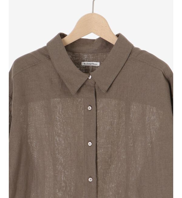  「《さらっとした着心地》コットン麻オーバーシャツ」|シャツ・ブラウス|