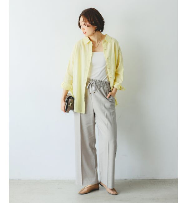  「《さらっとした着心地》コットン麻オーバーシャツ」|シャツ・ブラウス|