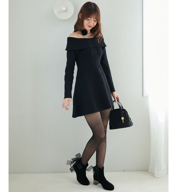 MAJESTICLEGON「マルチwayリボンオフショルワンピース」|ワンピース|