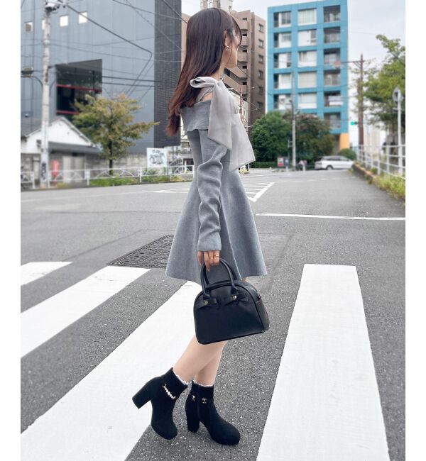 MAJESTICLEGON「マルチwayリボンオフショルワンピース」|ワンピース|