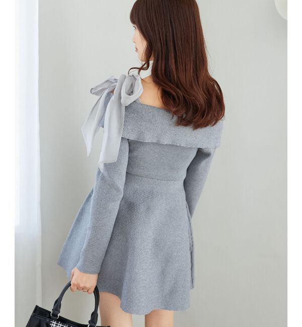 MAJESTICLEGON「マルチwayリボンオフショルワンピース」|ワンピース|