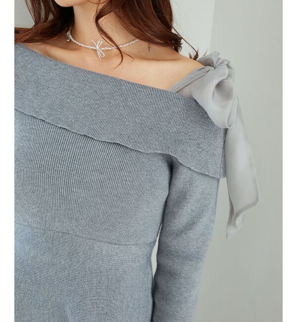 MAJESTICLEGON「マルチwayリボンオフショルワンピース」|ワンピース|