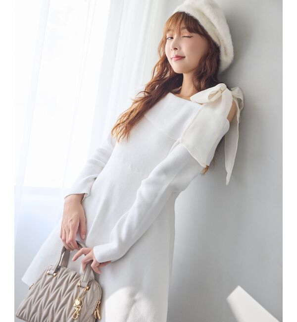 MAJESTICLEGON「マルチwayリボンオフショルワンピース」|ワンピース|