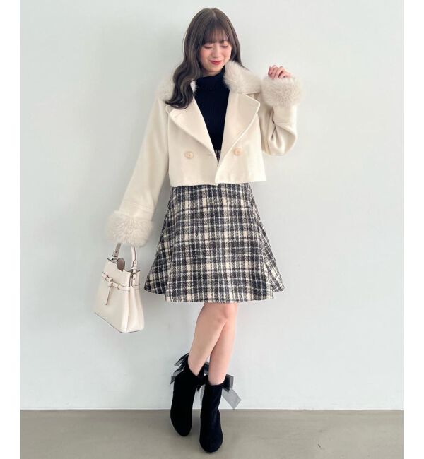 MAJESTICLEGON「バックレースアップフレアスカート」|フレア|