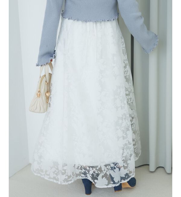 MAJESTICLEGON「バックレースアップフレアスカート」|フレア|