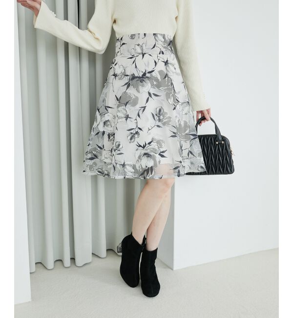 MAJESTICLEGON「バックレースアップフレアスカート」|フレア|