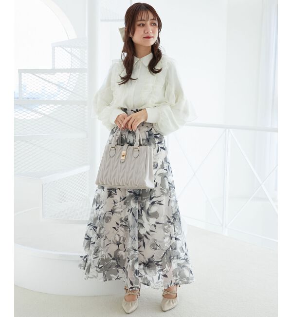 MAJESTICLEGON「バックレースアップフレアスカート」|フレア|