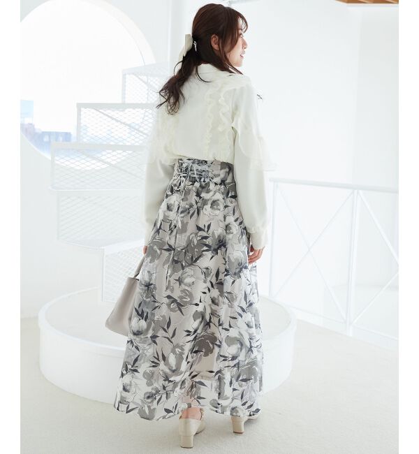 MAJESTICLEGON「バックレースアップフレアスカート」|フレア|