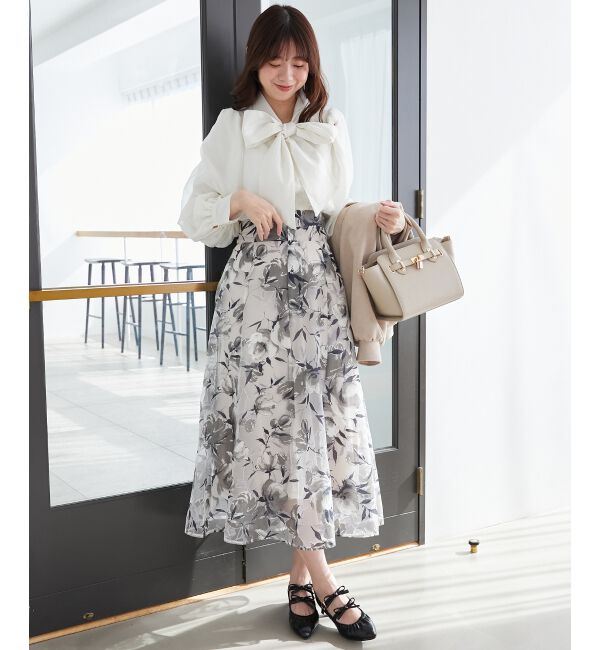 MAJESTICLEGON「バックレースアップフレアスカート」|フレア|