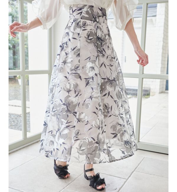 MAJESTICLEGON「バックレースアップフレアスカート」|フレア|