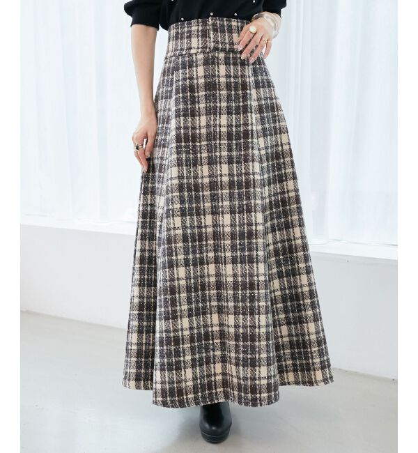 MAJESTICLEGON「バックレースアップフレアスカート」|フレア|