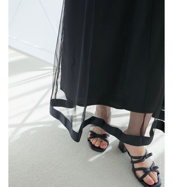 MAJESTICLEGON「バックレースアップフレアスカート」|フレア|