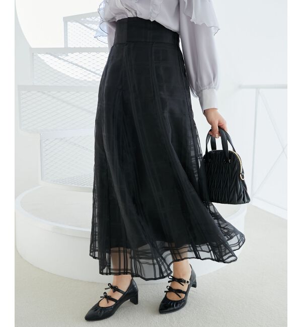 MAJESTICLEGON「バックレースアップフレアスカート」|フレア|