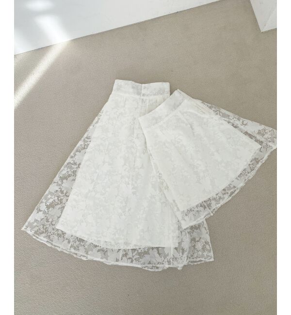 MAJESTICLEGON「バックレースアップフレアスカート」|フレア|