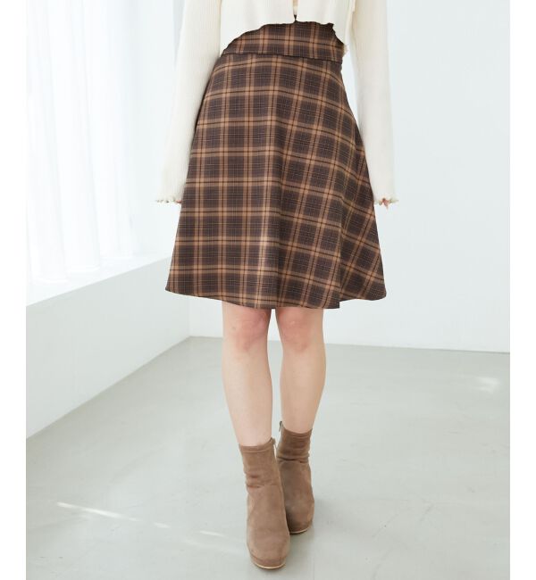 MAJESTICLEGON「バックレースアップフレアスカート」|フレア|