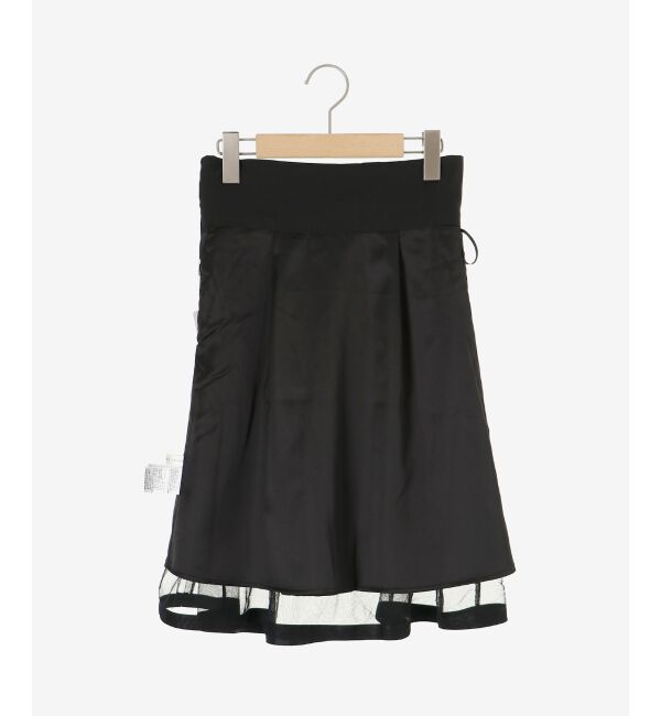 MAJESTICLEGON「バックレースアップフレアスカート」|フレア|