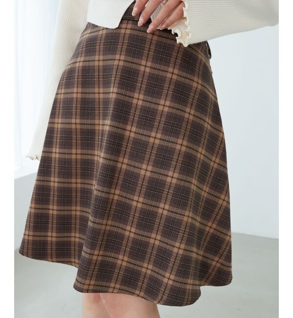 MAJESTICLEGON「バックレースアップフレアスカート」|フレア|