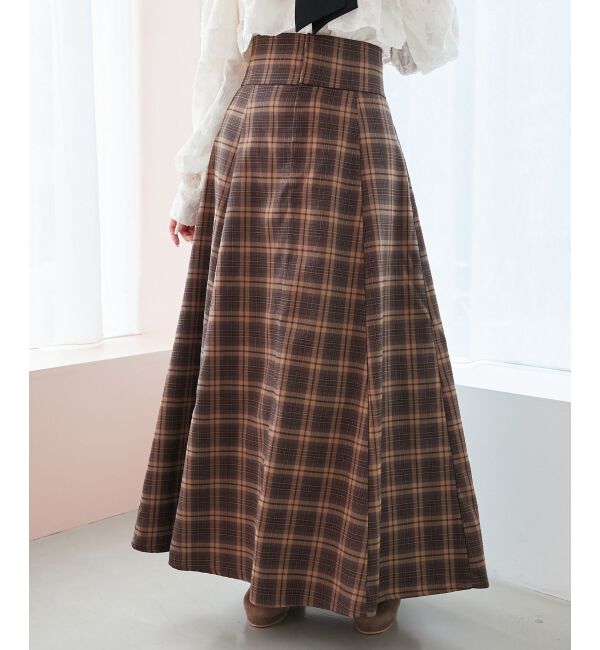 MAJESTICLEGON「バックレースアップフレアスカート」|フレア|