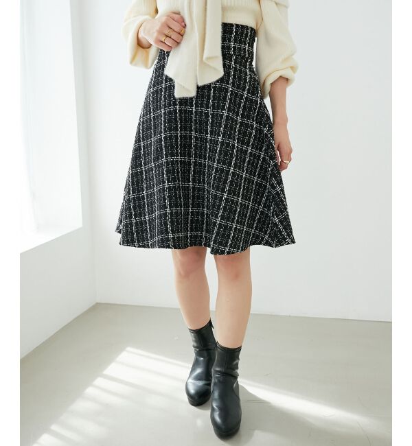 MAJESTICLEGON「バックレースアップフレアスカート」|フレア|