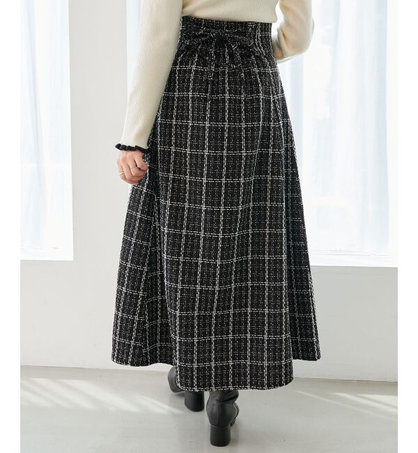 MAJESTICLEGON「バックレースアップフレアスカート」|フレア|