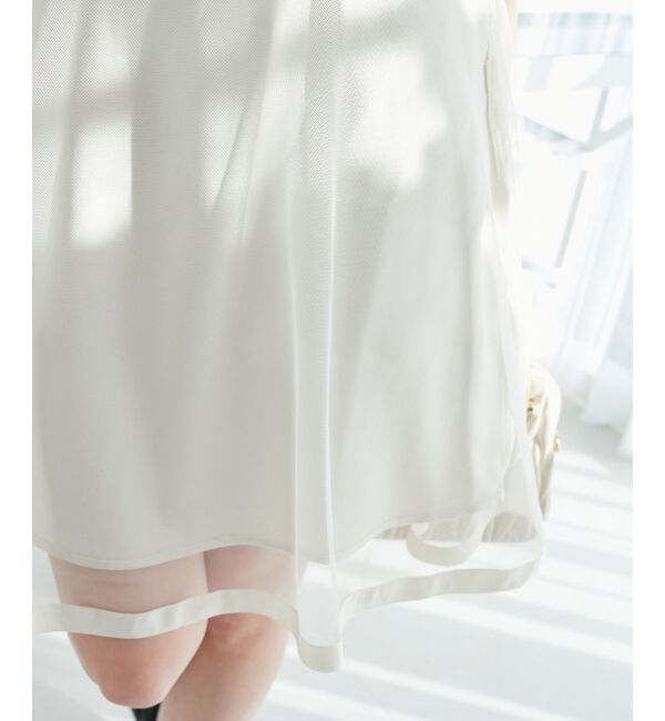 MAJESTICLEGON「バックレースアップフレアスカート」|フレア|