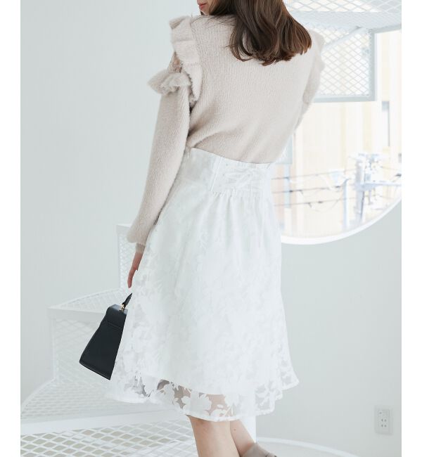 MAJESTICLEGON「バックレースアップフレアスカート」|フレア|