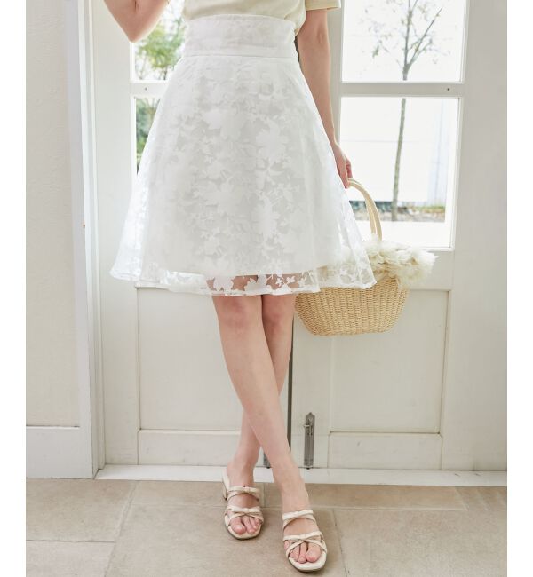 MAJESTICLEGON「バックレースアップフレアスカート」|フレア|