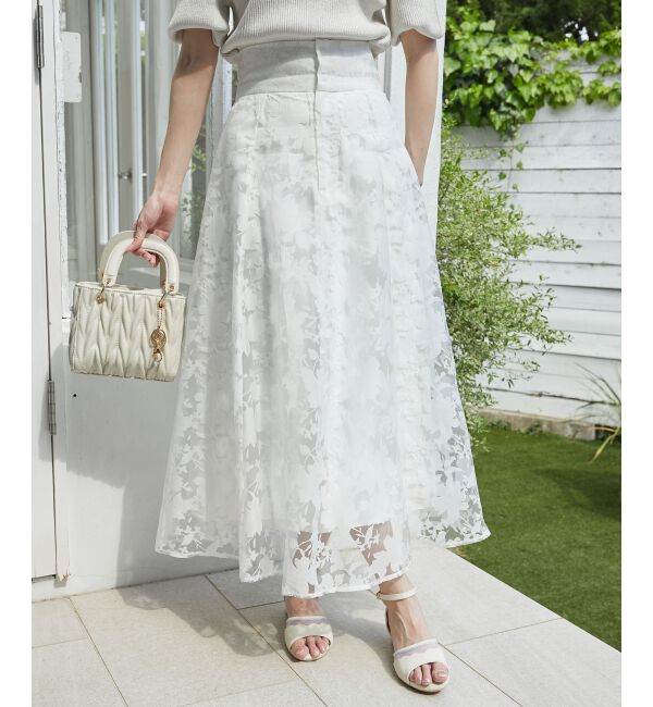 MAJESTICLEGON「バックレースアップフレアスカート」|フレア|