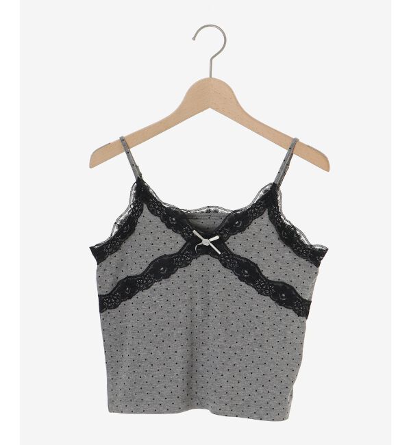  「カップ付きローズリボンキャミ」|キャミソール|