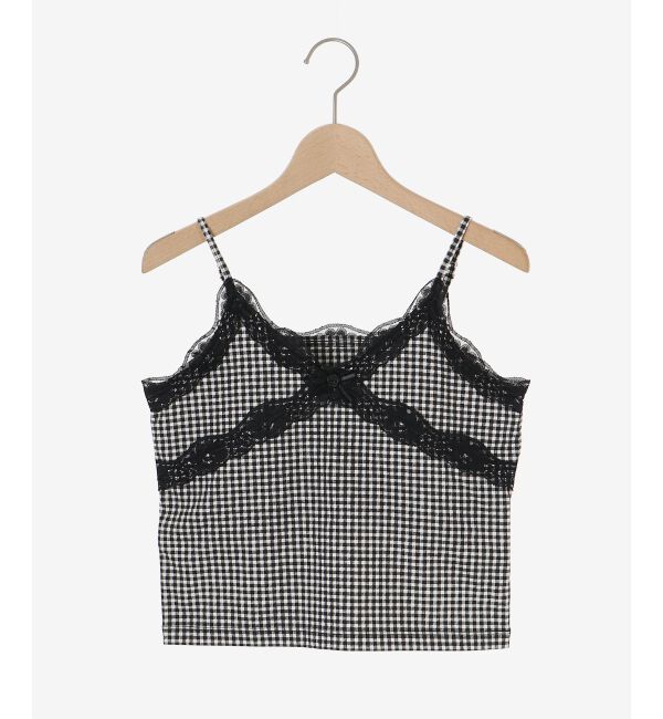  「カップ付きローズリボンキャミ」|キャミソール|