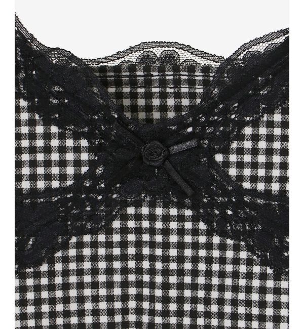  「カップ付きローズリボンキャミ」|キャミソール|