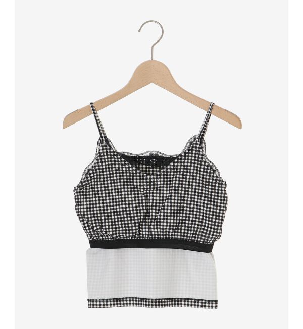  「カップ付きローズリボンキャミ」|キャミソール|