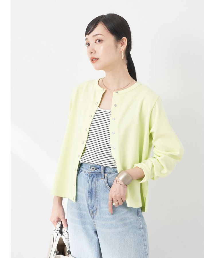 earth music&ecology「パールスナップボタンカーディガン」|カーディガン|