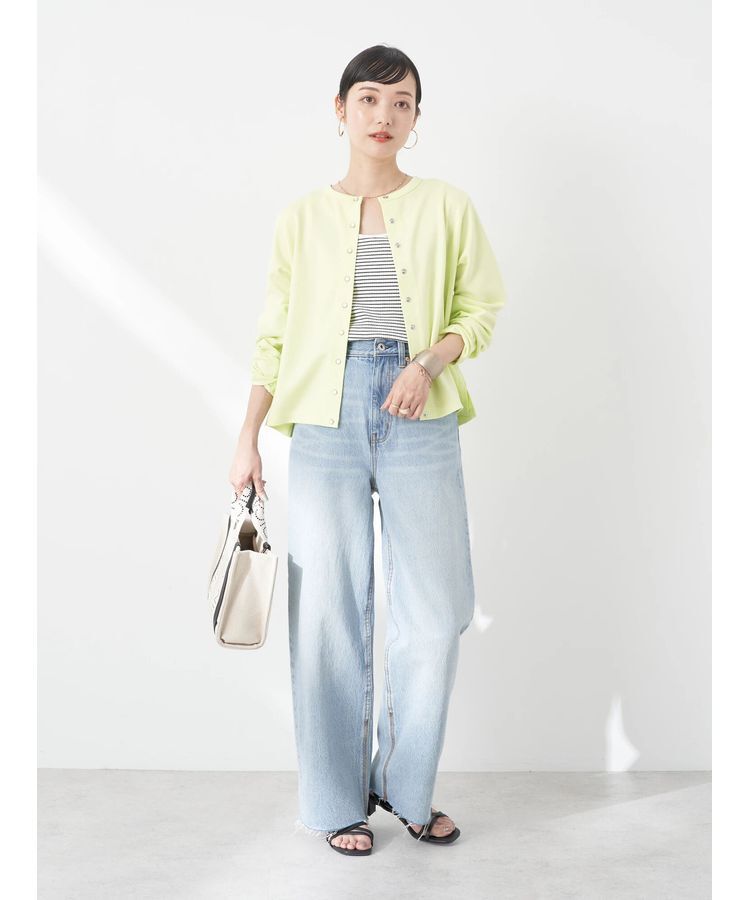 earth music&ecology「パールスナップボタンカーディガン」|カーディガン|