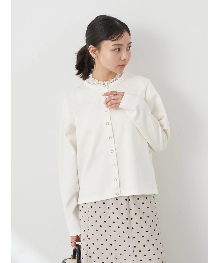 earth music&ecology「パールスナップボタンカーディガン」|カーディガン|